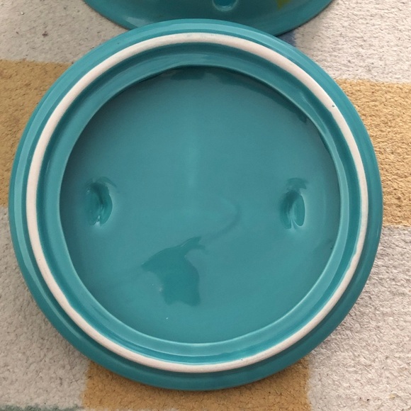 The Pioneer Woman Floral Blue Potato Stoneware Holder ❣️Ship Alone❣️ - Picture 7 of 13